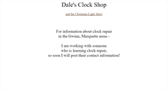 Desktop Screenshot of dalesclockshop.com